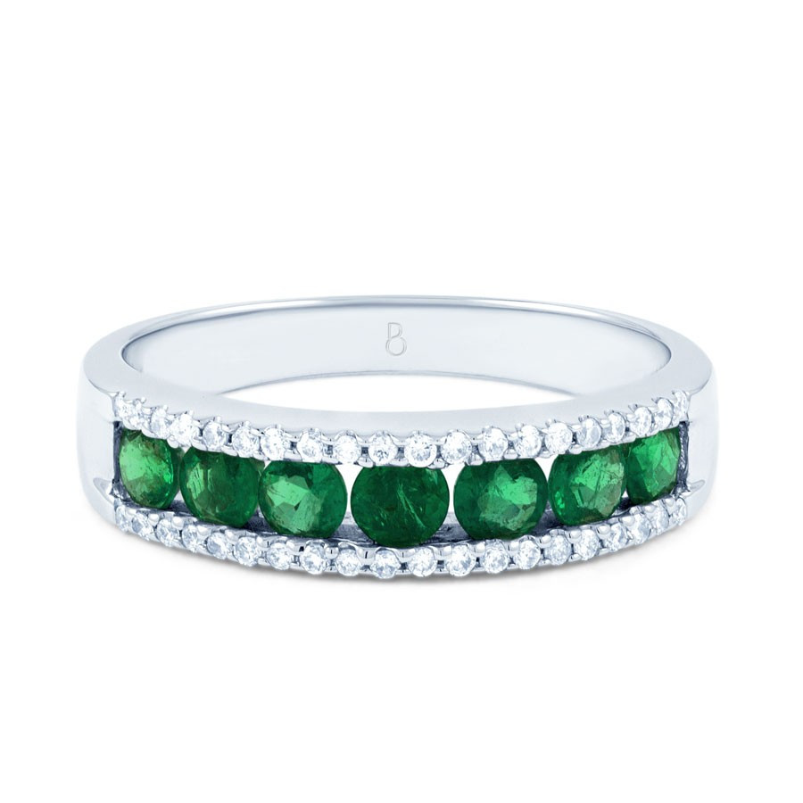 Gemstone Eternity Rings
 Zambian Emerald Eternity Ring Gemstone Eternity Rings