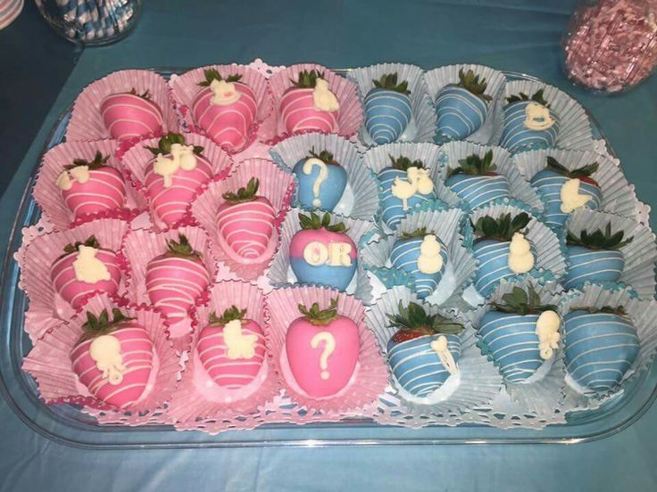 Gender Reveal Desserts
 16 best Baby Shower Food Ideas images on Pinterest