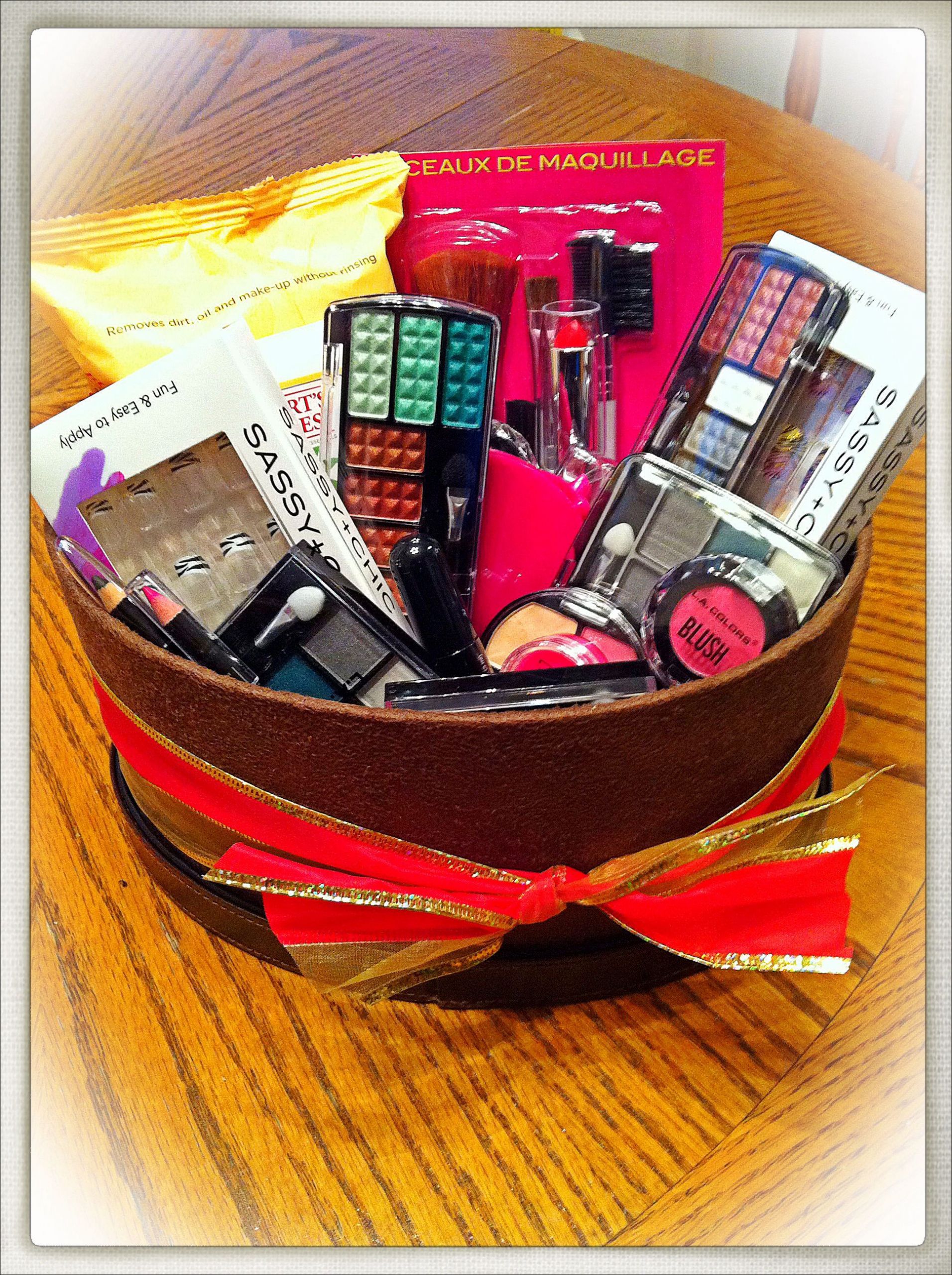 Gift Basket For Teenage Girl Ideas
 My DIY $15 Makeup Basket All items bought at the Dollar