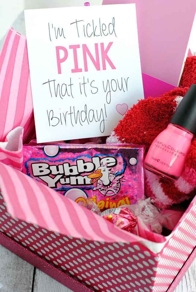 Gift Basket Ideas For Friends Birthday
 Tickled Pink Gift Idea – Fun Squared
