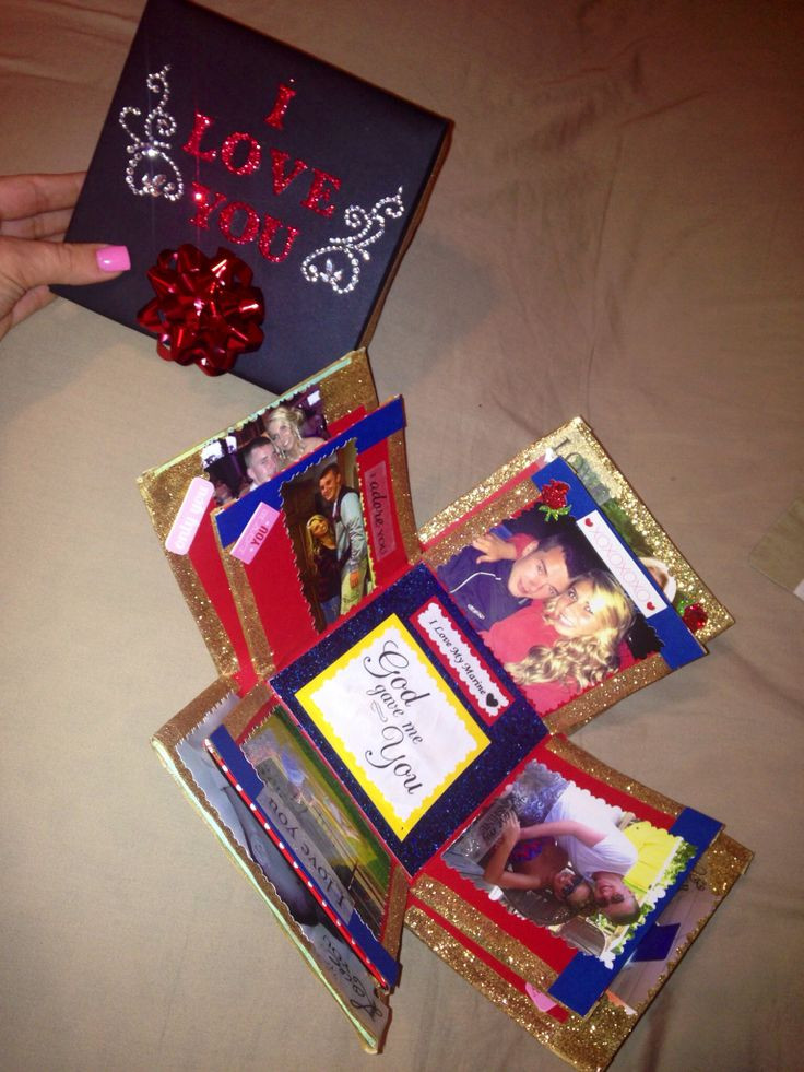 Gift Box Ideas For Boyfriend
 Exploding love box for boyfriend glittery and fun and