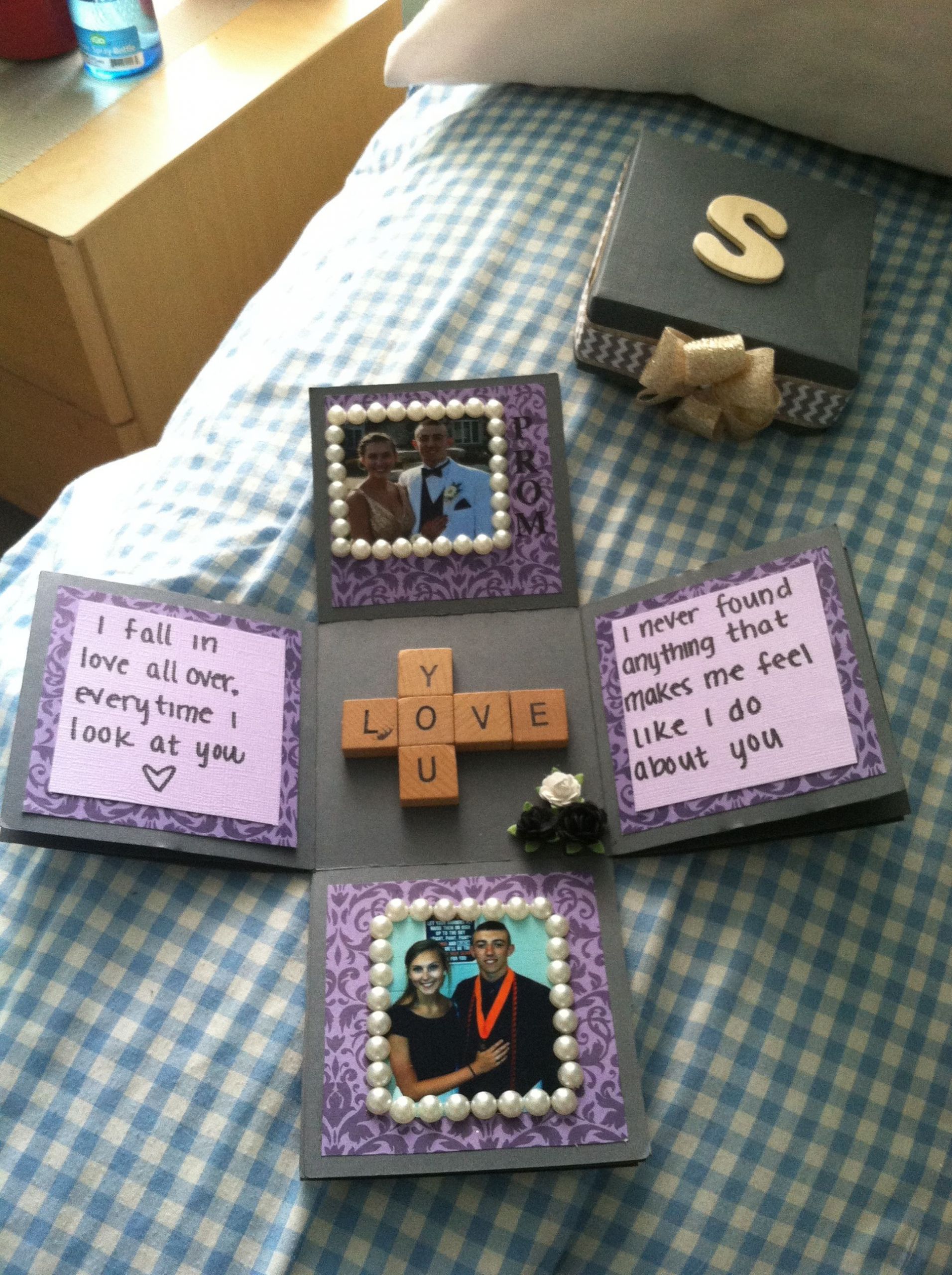 Gift Box Ideas For Boyfriend
 Exploding box of love I made my boyfriend for a graduation