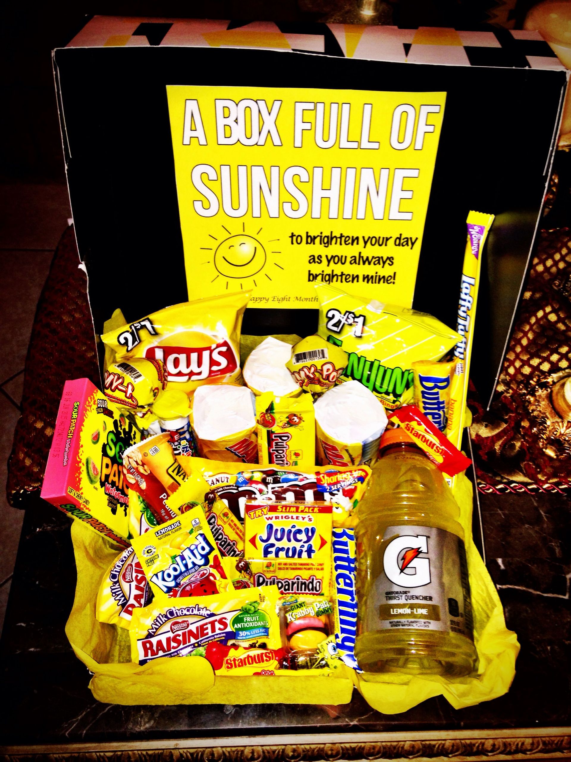 Gift Box Ideas For Boyfriend
 "Box Full Sunshine" Gift For The Boyfriend