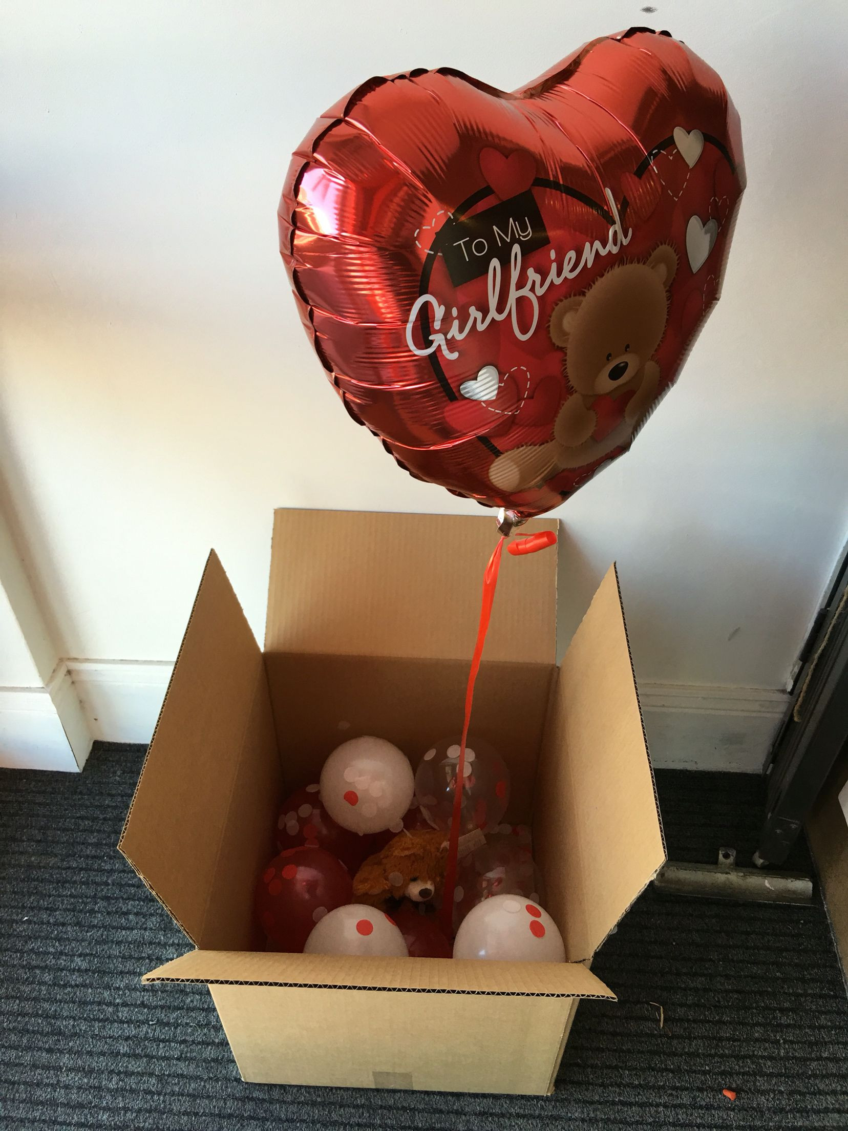 Gift Box Ideas For Girlfriend
 To my girlfriend surprise balloon in the box