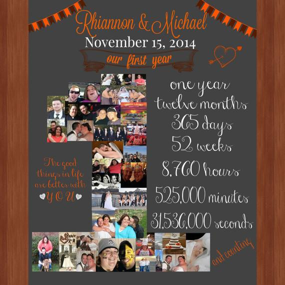 Gift Ideas For 1 Year Anniversary
 e Year Anniversary File Our First Year by LainybugsDesigns