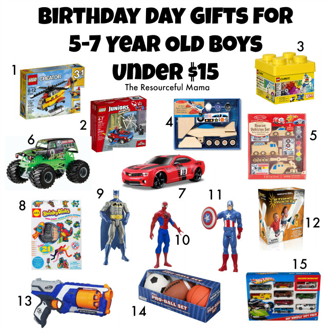 Gift Ideas For 5 Year Old Boys
 Birthday Gifts for 5 7 Year Old Boys Under $15 The