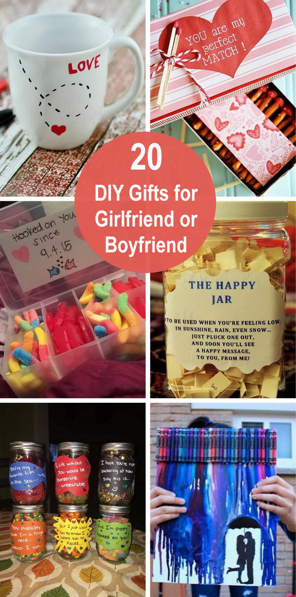 Gift Ideas For A Girlfriend
 20 DIY Gifts for Girlfriend or Boyfriend