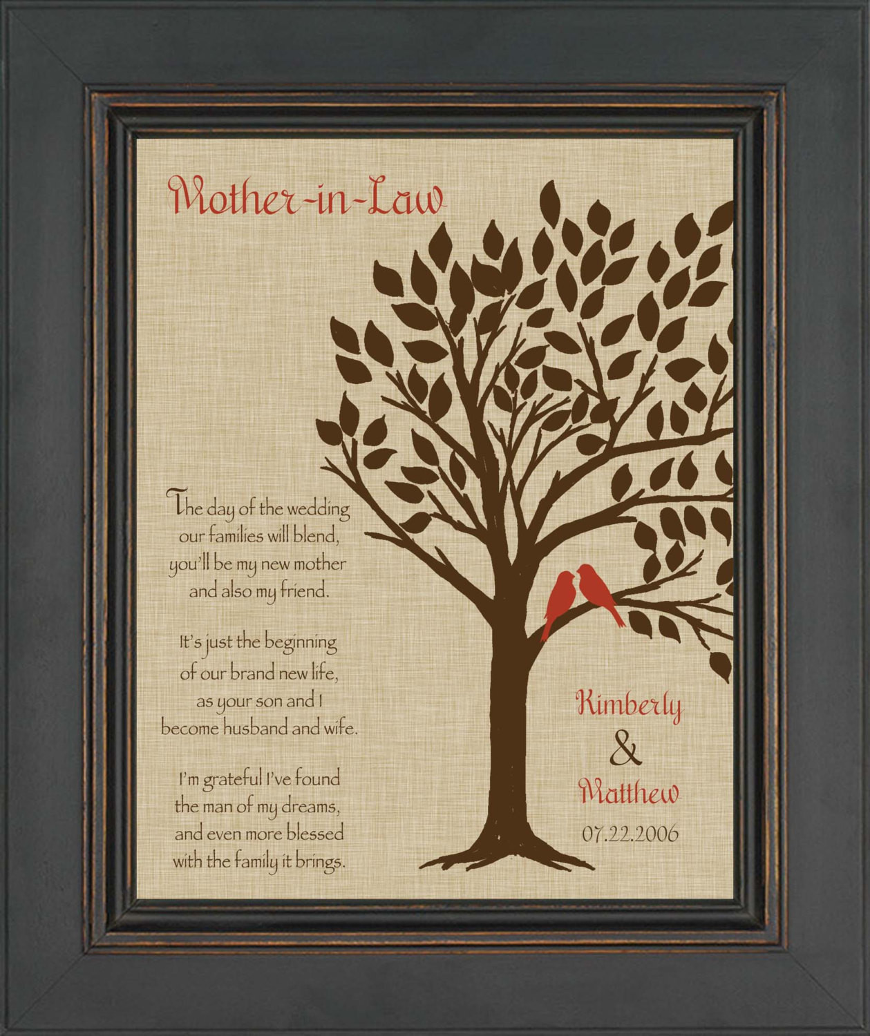 Gift Ideas For A Mother In Law
 Wedding Gift for Mother In Law Future Mom In Law Gift