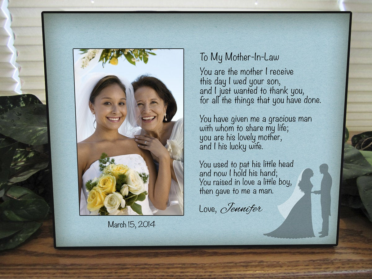 Gift Ideas For A Mother In Law
 Mother In Law Gift Personalized Mother In Law Picture Frame
