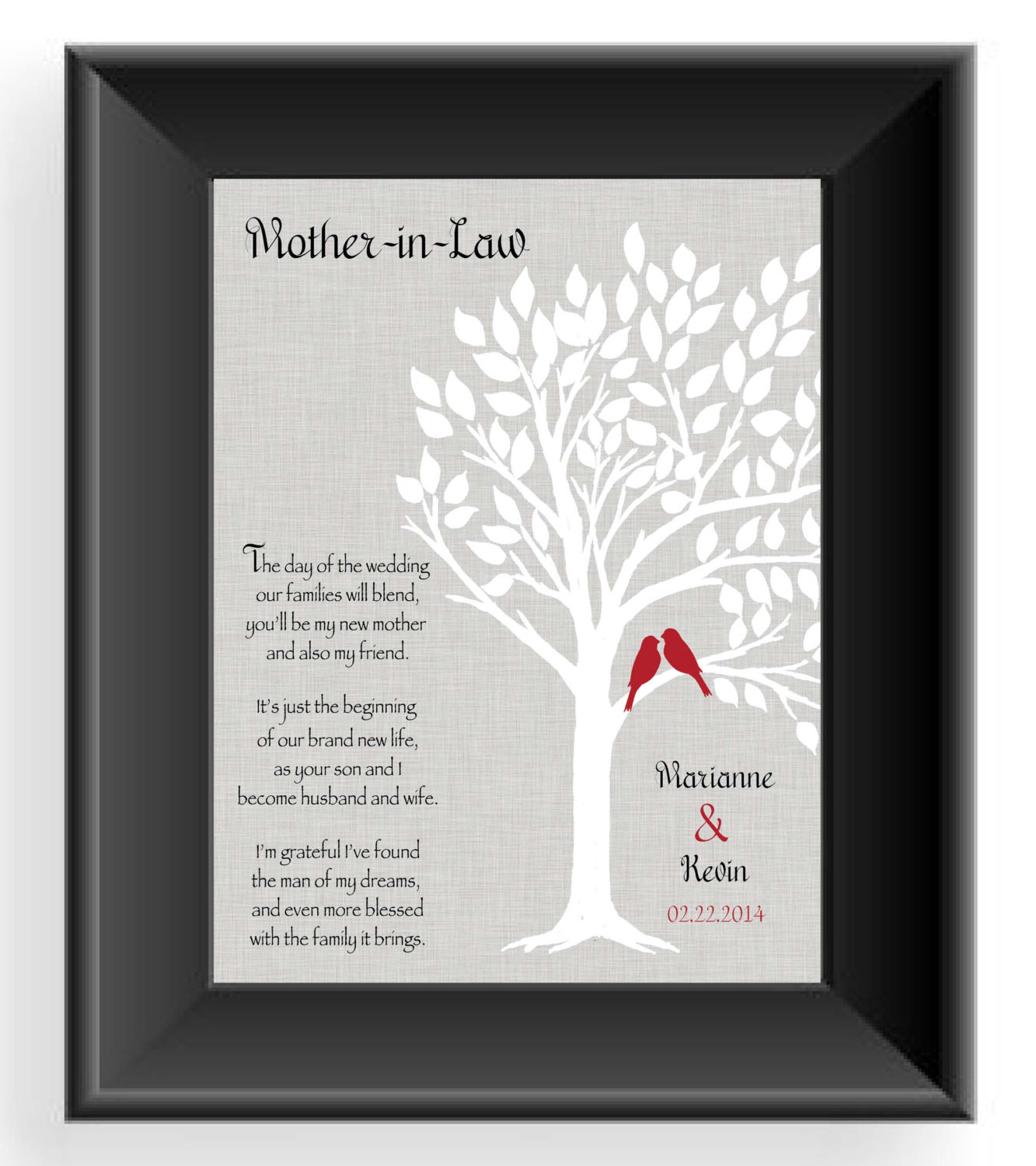 Gift Ideas For A Mother In Law
 Wedding Gift for Mother In Law Future Mom In Law Gift