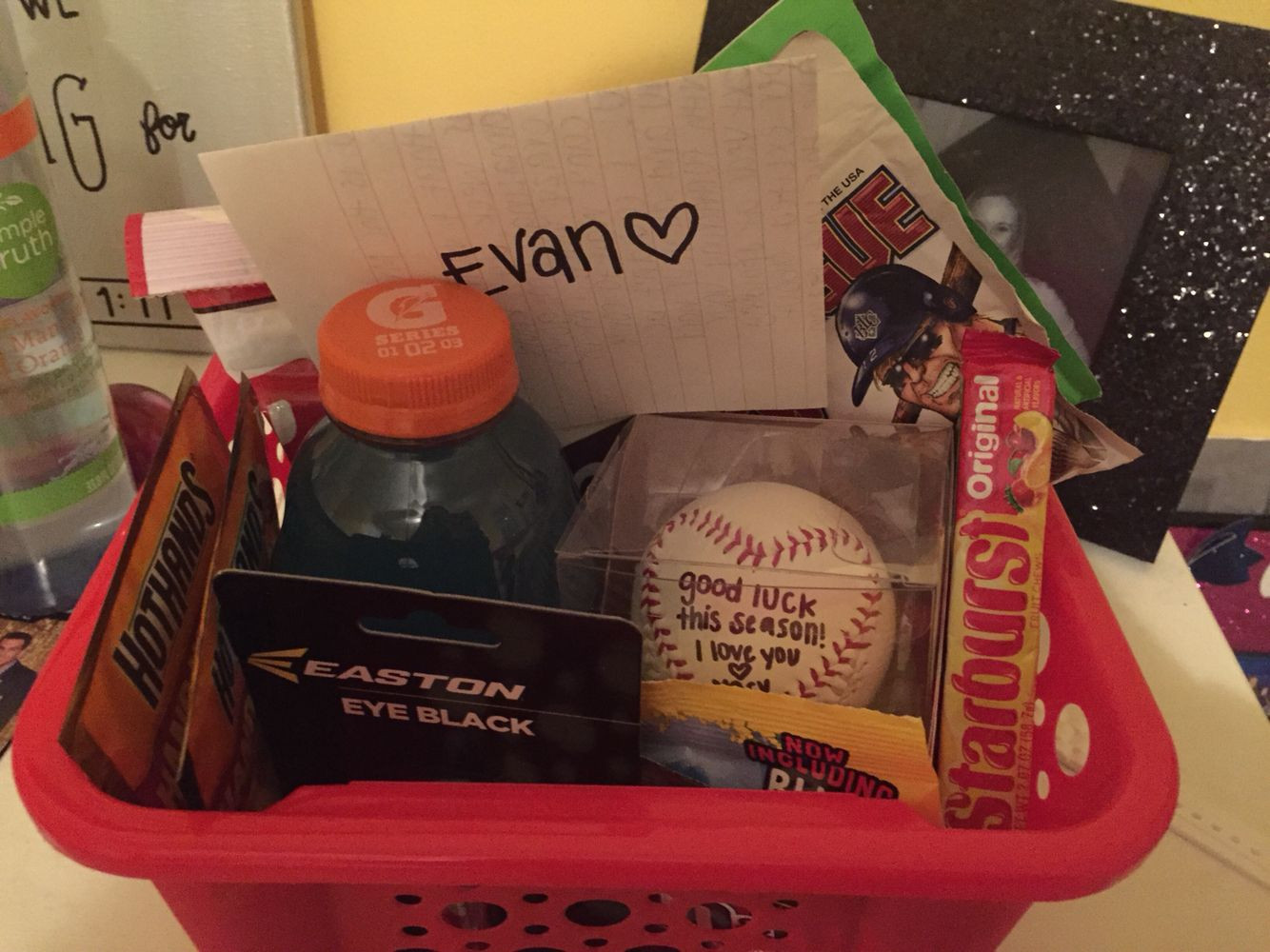 Gift Ideas For Athletic Boyfriend
 Baseball boyfriend t basket t ideas