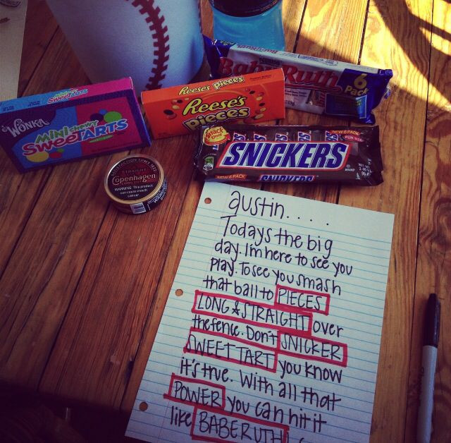 Gift Ideas For Athletic Boyfriend
 Gift idea for baseball boyfriend