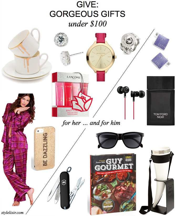 Gift Ideas For Boyfriends Mom
 GIVE Gorgeous Gifts For Her and Him Under $100 Style