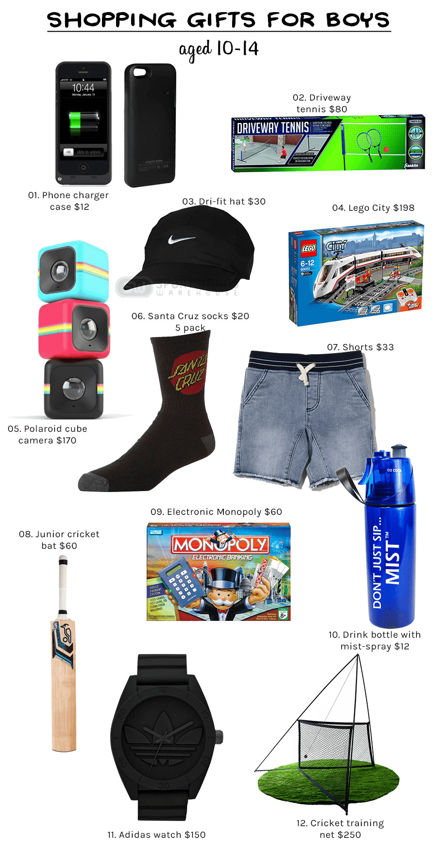 Gift Ideas For Boys Age 14
 Shopping Gifts for BOYS aged 10 14