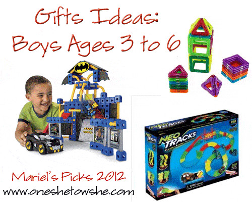 Gift Ideas For Boys Age 6
 Gifts for Boys Ages 3 to 6 Mariel s Picks 2012 so