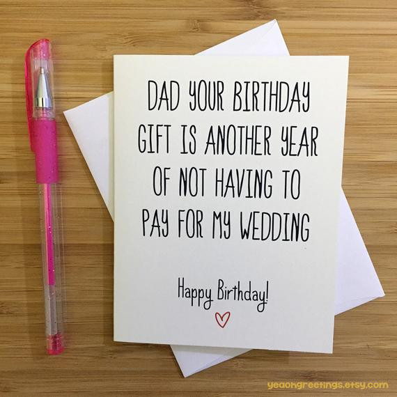 Gift Ideas For Dad Birthday
 Happy Birthday Dad Card for Dad Funny Dad Card Gift for
