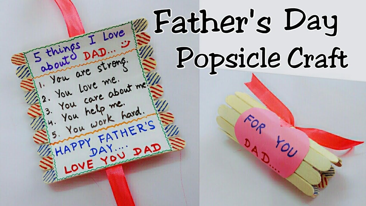 Gift Ideas For Dad From Kids
 Best Gift Idea for Father s Day Father s Day Popsicle