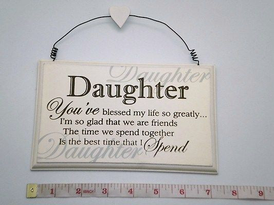 Gift Ideas For Daughters Boyfriend
 Blessed Daughter Wall Plaque Birthday Gift Ideas for Her
