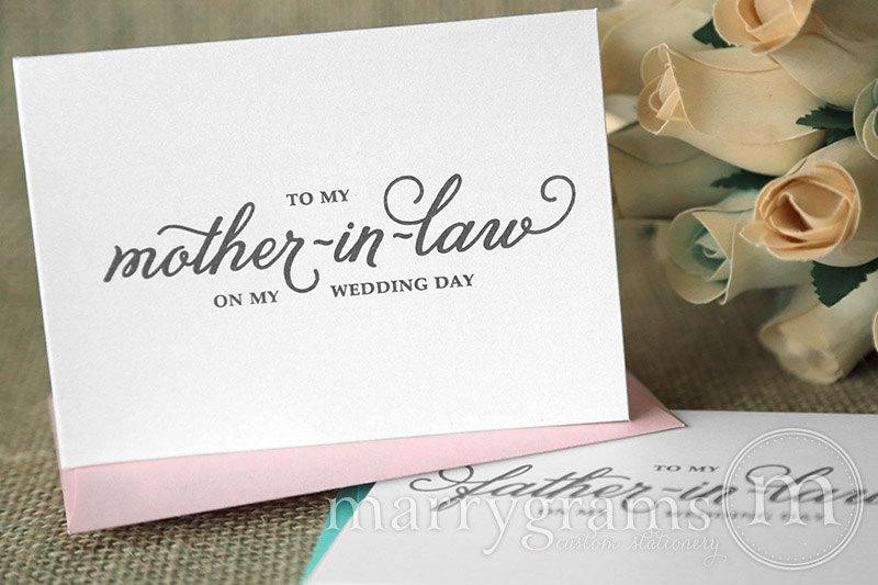 Gift Ideas For Future Mother In Law
 Wedding Card To Your Future Mother in Law & Father In Law