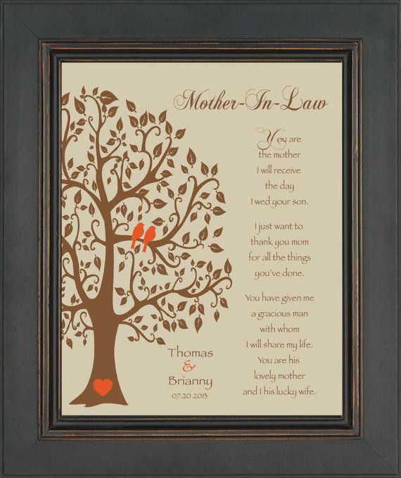 Gift Ideas For Future Mother In Law
 Wedding Gift for Mother In Law Future Mom by