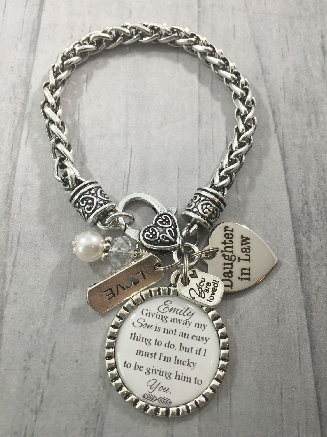 Gift Ideas For Future Mother In Law
 DAUGHTER in LAW Bracelet Future Daughter in Law GIFT Brides