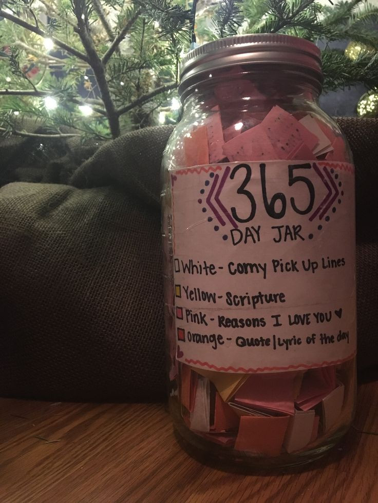 Gift Ideas For Girlfriends Parents
 365 Day Jar for my boyfriend for Christmas