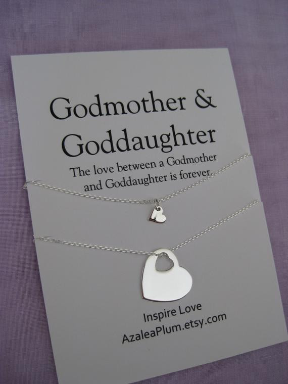 Gift Ideas For Godmother
 GODMOTHER Necklace GODMOTHER Goddaughter by AzaleaPlum