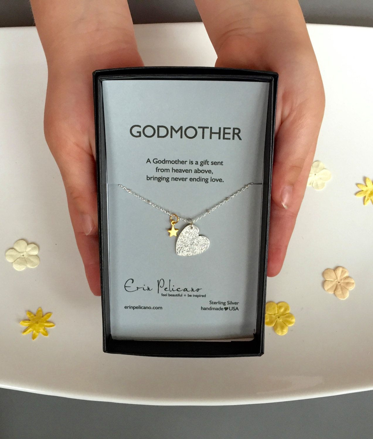 Gift Ideas For Godmother
 Godmother Necklace Will You Be My Godmother Gift Baptism