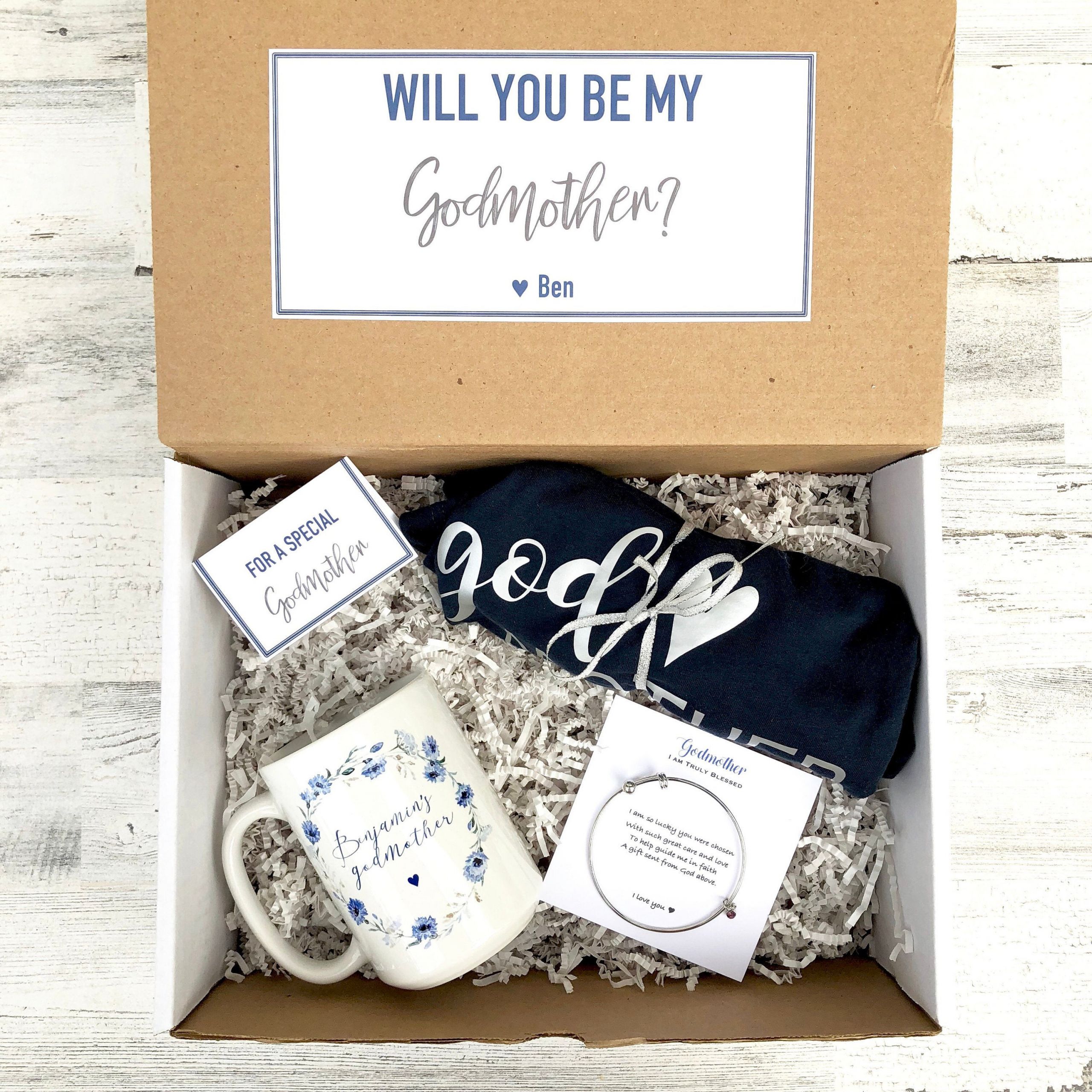 Gift Ideas For Godmother
 Godmother Box Personalized Godmother Gift Will you be