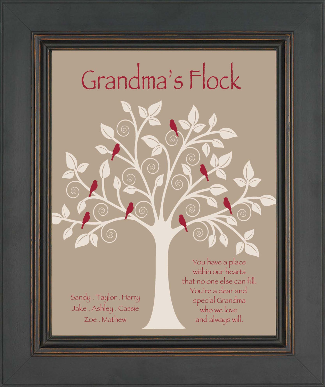 Gift Ideas For Grandmothers
 Grandma Gift Family Tree Personalized t for Grandmother