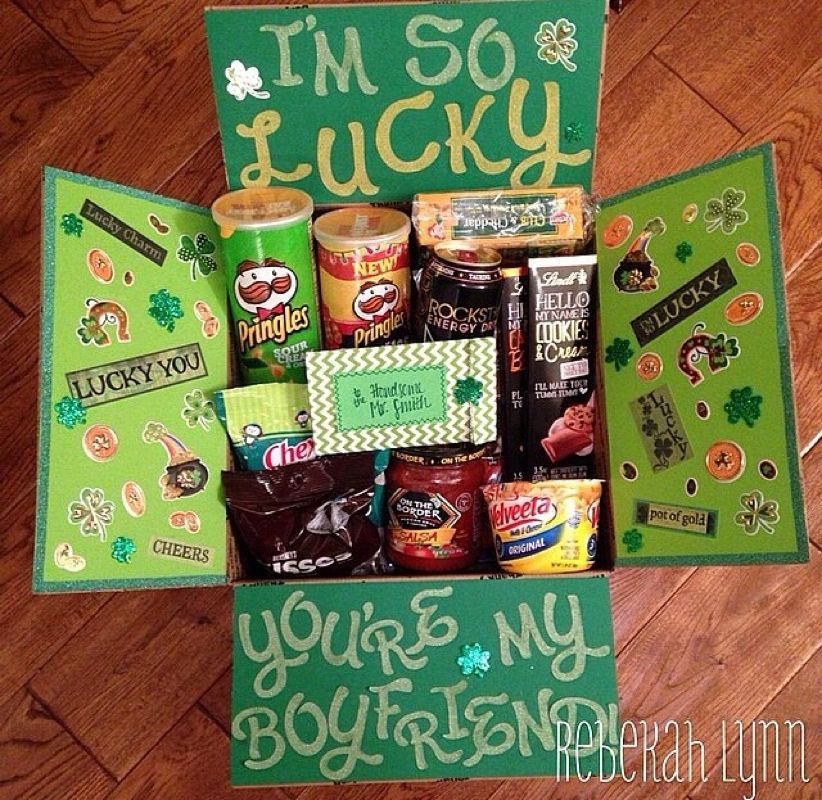 Gift Ideas For Military Boyfriend
 St Pattys Theme Military Care Package