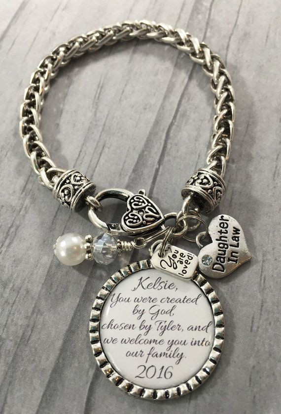 Gift Ideas For Mother In Law On Wedding Day
 DAUGHTER in Law BRACELET Future Daughter in Law Gift for