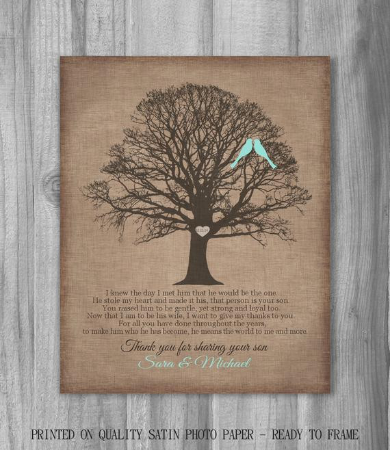 Gift Ideas For Mother Of The Groom
 Gift for Mother of the Groom from Bride by PrintsbyChristine