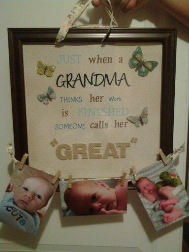Gift Ideas For New Grandmothers
 Great Grandma t Gifts