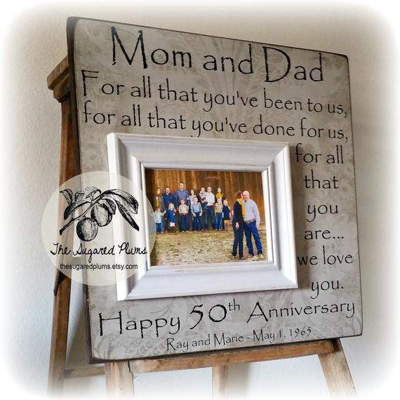 Gift Ideas For Parents For Wedding
 50th Anniversary Gifts Parents Anniversary Gift For All That