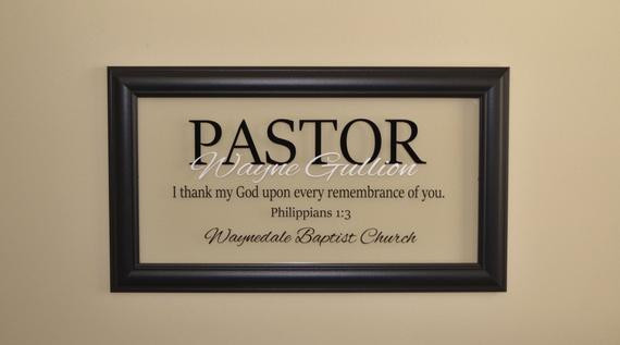 Gift Ideas For Pastor Anniversary
 Pastor Gift Pastor Appreciation Wall Decor Minister Gift
