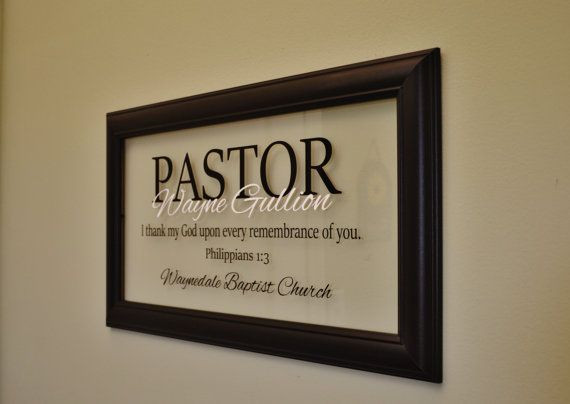 Gift Ideas For Pastor Anniversary
 Pastor Gift Pastor Appreciation Wall Decor Retirement Gift