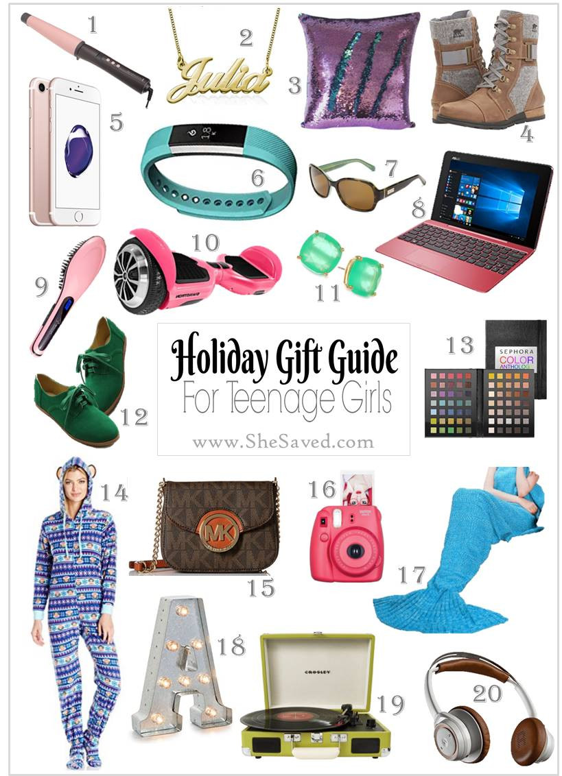 Gift Ideas Girls
 HOLIDAY GIFT GUIDE Gifts for Teen Girls SheSaved