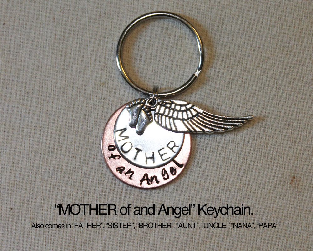 Gifts For Children Who Have Lost A Parent
 MOTHER of an ANGEL keychain Baby Memorial Angel Baby