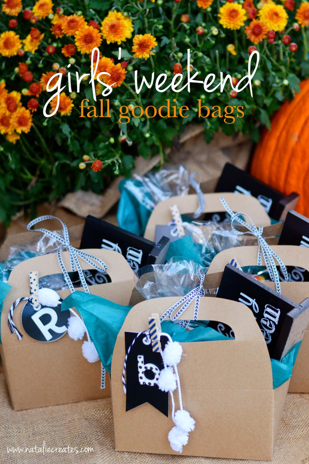 Girlfriend Getaway Gift Ideas
 natalie creates girls weekend fall goo bags fall