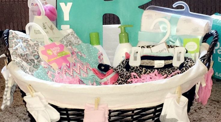 Girlfriend Gift Ideas Reddit
 Basket Gifts Baby shower t for baby girl Simple