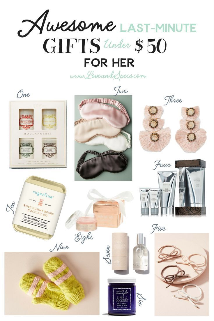 Girlfriend Gift Ideas Under $50
 Dec 19 Awesome Last Minute Gifts Under $50 for Her