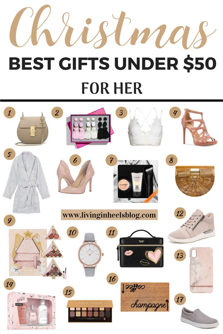 Girlfriend Gift Ideas Under $50
 Best Christmas Gifts For Her Under $50