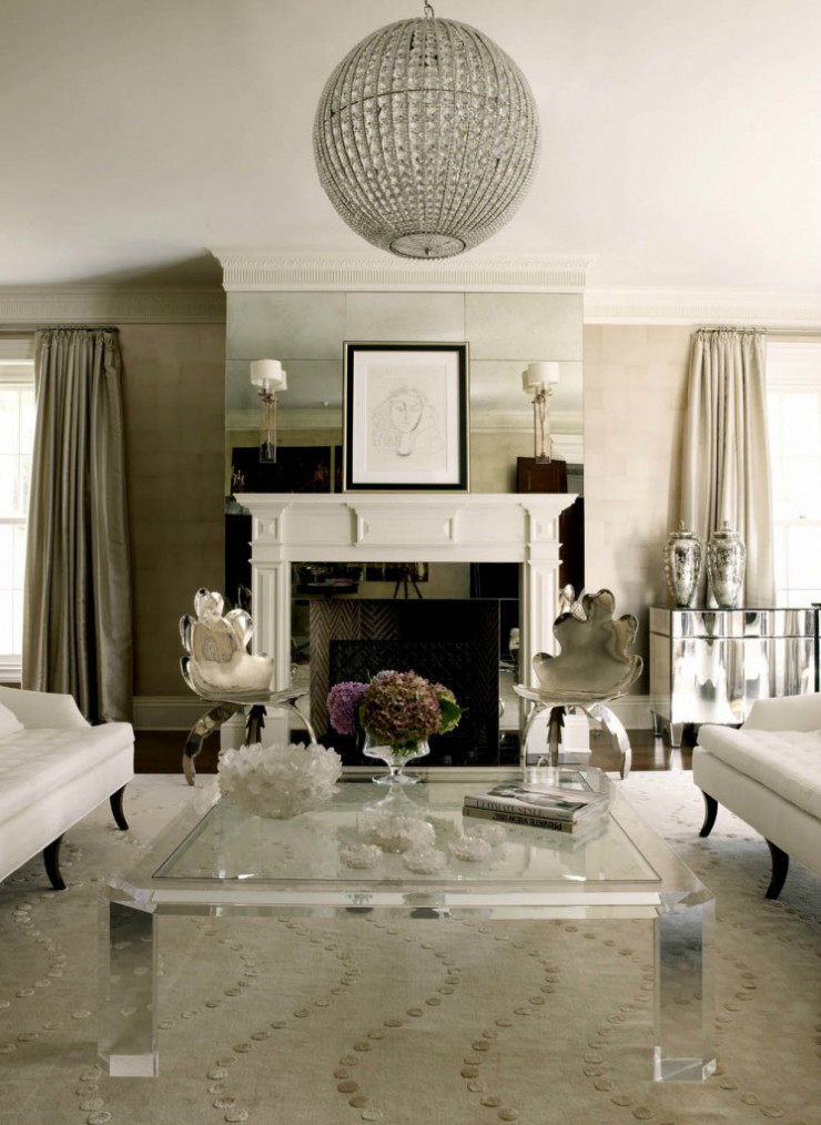 Glam Living Room Ideas
 Living Room Ideas Blend Modern Glamour With Classic