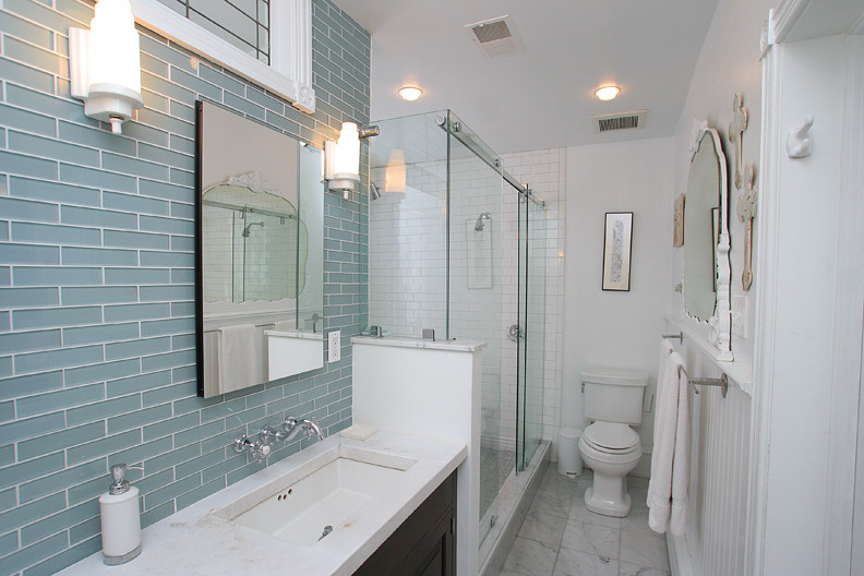 Glass Tile Bathroom
 Small Bathroom Tile Ideas to Transform a Cramped Space
