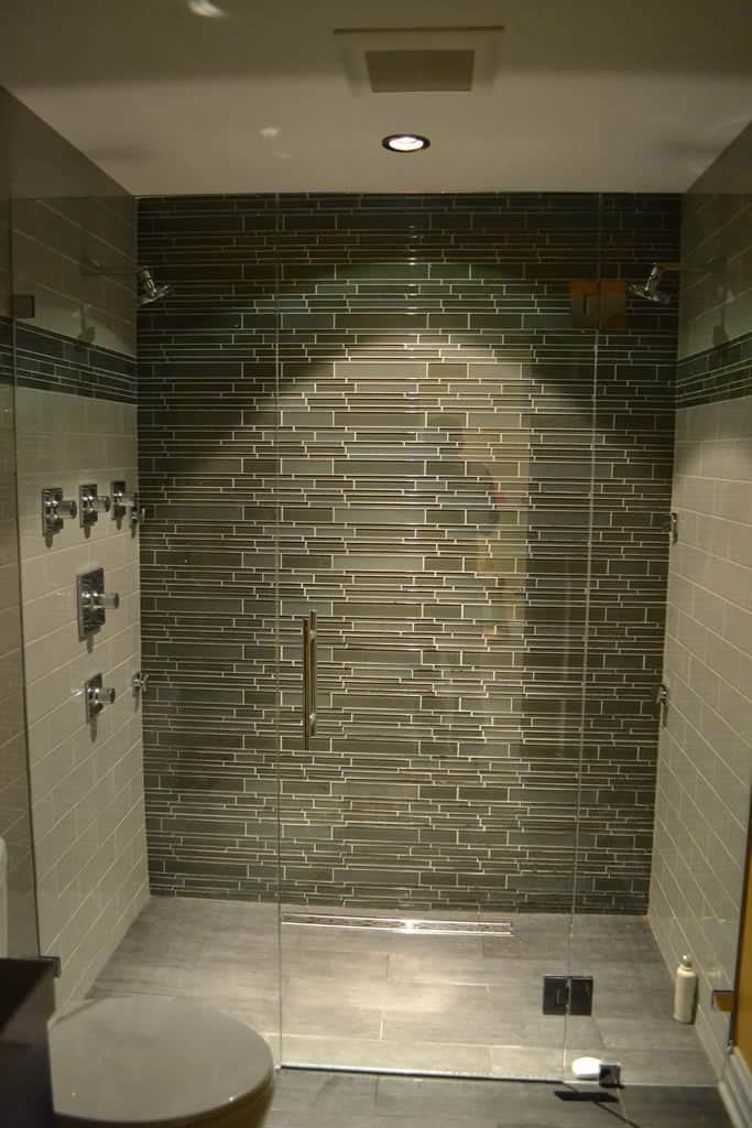 Glass Tile Bathroom
 Modern Bathroom Lakeview IL Barts Remodeling Chicago IL