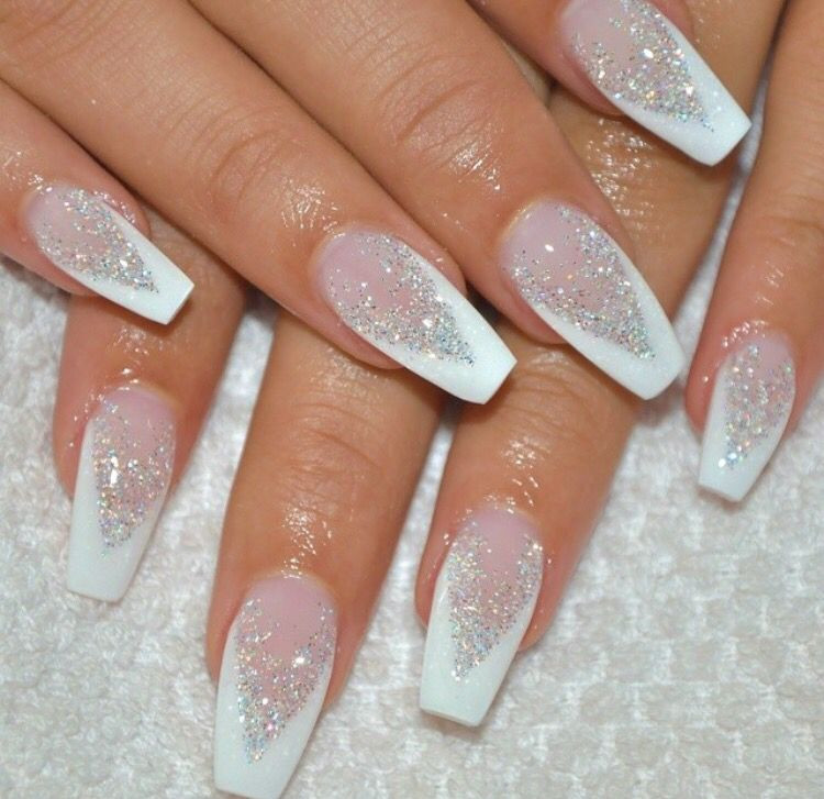 Glitter French Nails
 Pin by Style and Trends on Just Beautiful