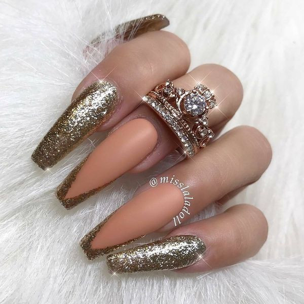 Glitter Matte Nails
 Matte Nail Designs You Will Want to Have