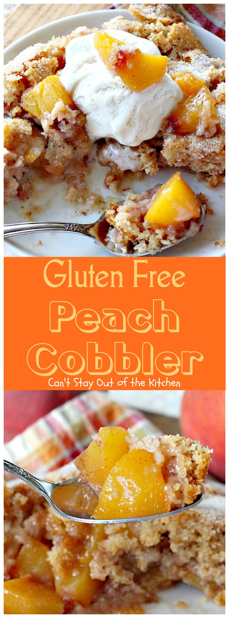 Gluten Free Peach Dessert
 Gluten Free Peach Cobbler Can t Stay Out of the Kitchen