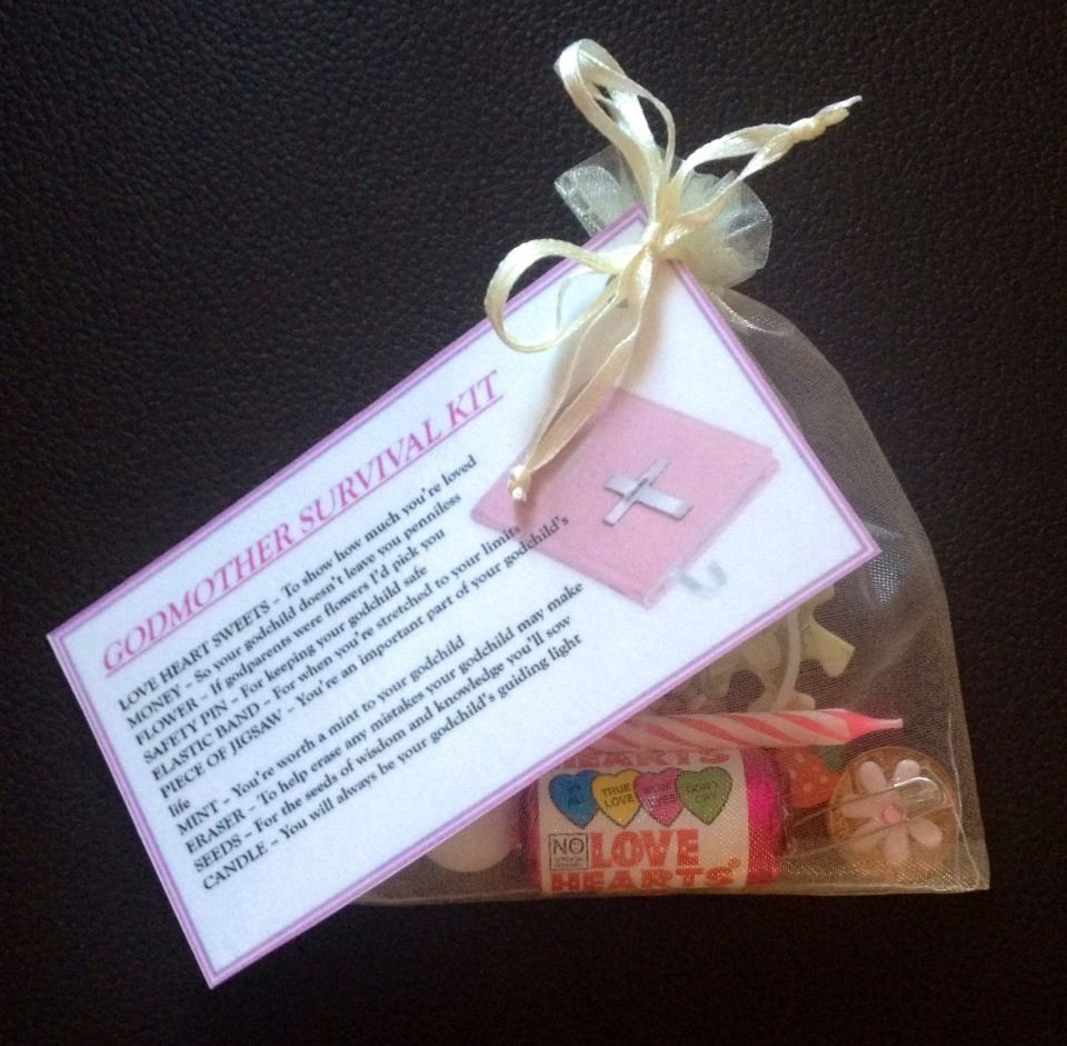 Godmother Gift Ideas For Baptism
 GODMOTHER Survival Kit GIFT For GODPARENTS CHRISTENING